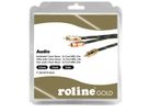 ROLINE GOLD Câble audio 3,5mm Stéréo - 2x RCA, M / M, Retail Blister, 5 m