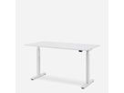 WRK21 Bureau Smart 160 x 80 cm, Hauteur réglable, Blanc uni / Blanc
