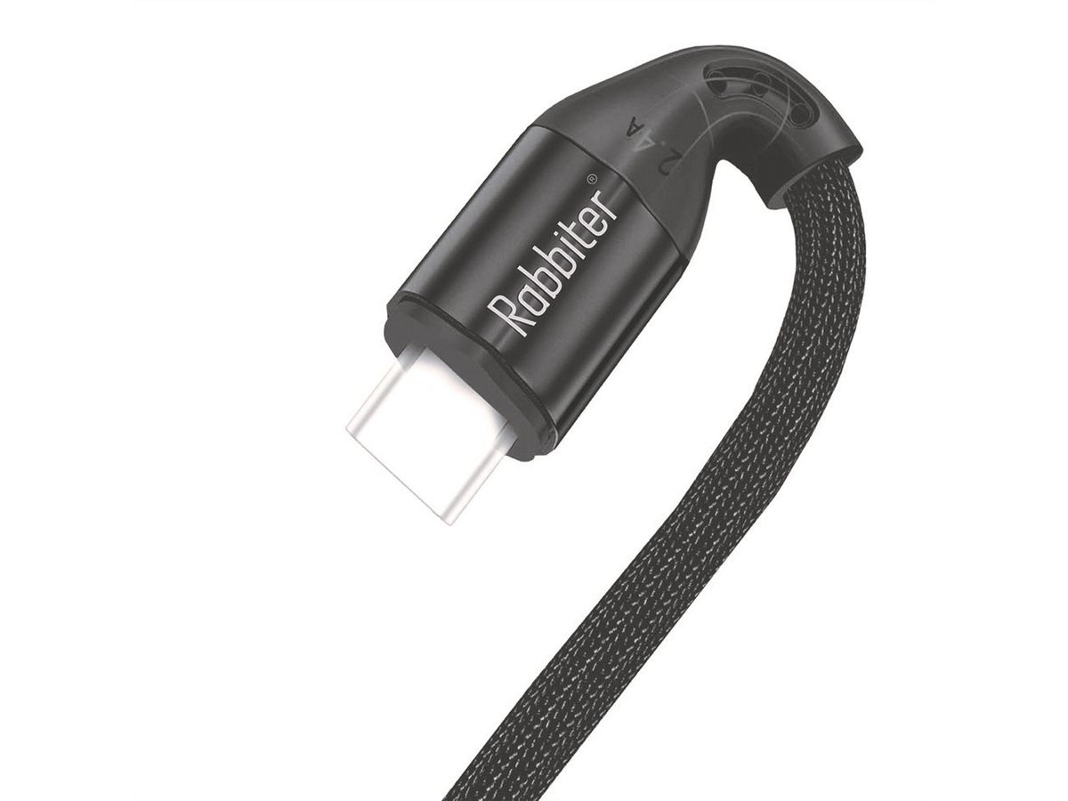 Rabbiter Power USB-C Kabel, 100W, 1.5m, schwarz, 1,5 m