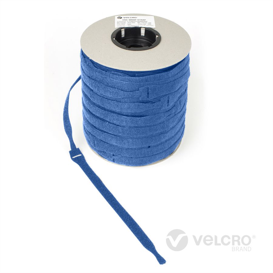 VELCRO® One Wrap® Strap 20mm x 150mm, 750 pièces, bleu