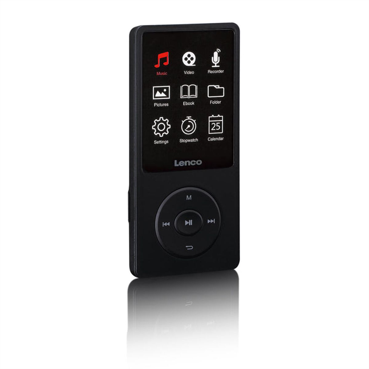Lenco MP3 player Xemio-669BK schwarz, 2,4" Display