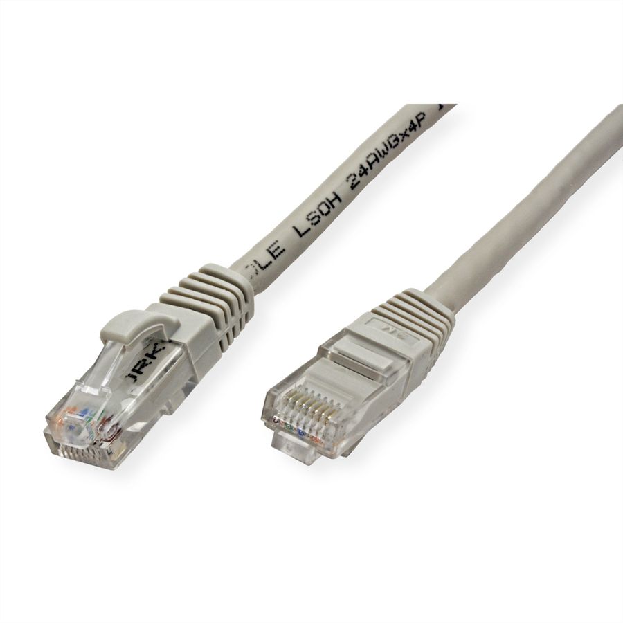 Cordon VALUE Cat.6 (Classe E) UTP LSOH, gris, 2 m