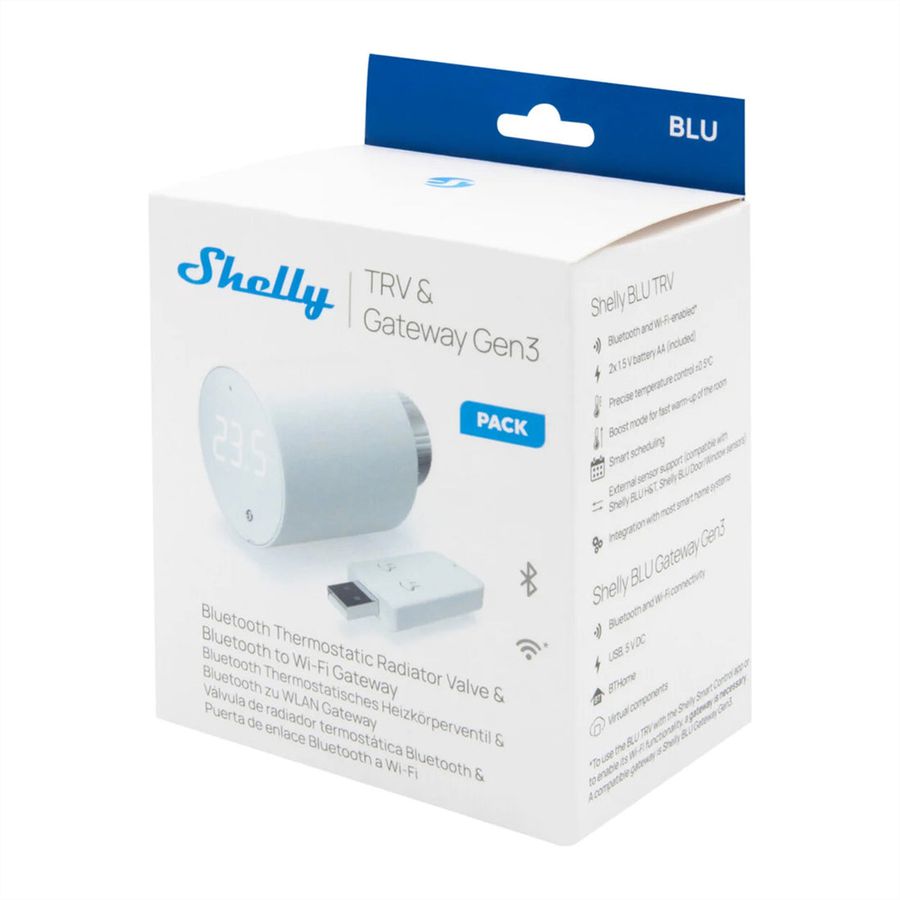 Shelly BLU TRV Thermostatventil & Gateway Gen3