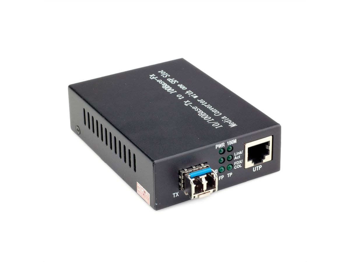 VALUE Convertisseur Fast Ethernet, RJ-45 - LC (avec module mini-GBIC)