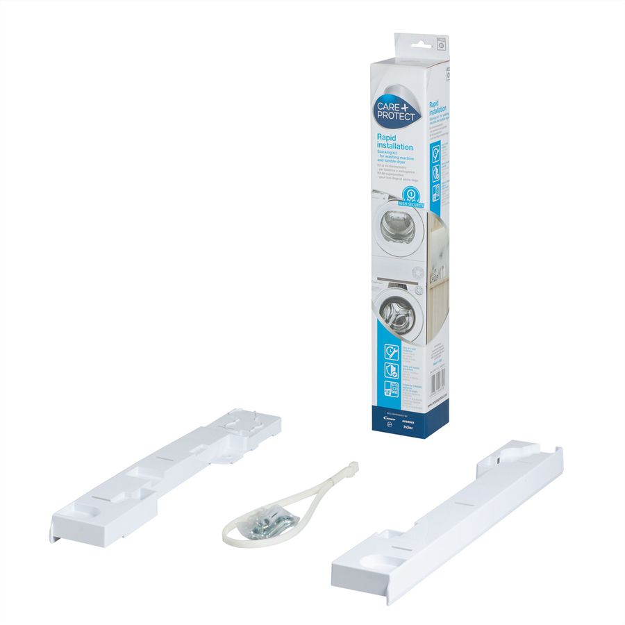 Care+ Protect Kit d'empilage pour Standard, Lave-linge et sèche-linge (47 - 62cm de profondeur)