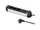 BACHMANN PRIMO Bâti de prises 3x contact de protection, aluminium, 1,75 m