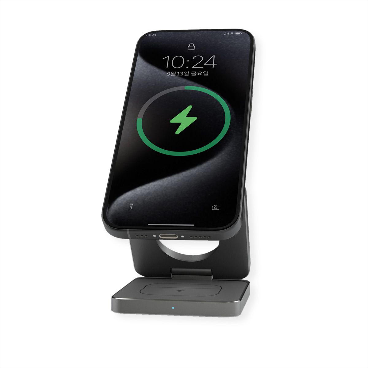ROLINE 3-in-1 Induktions-Ladestation, faltbar, für Samsung