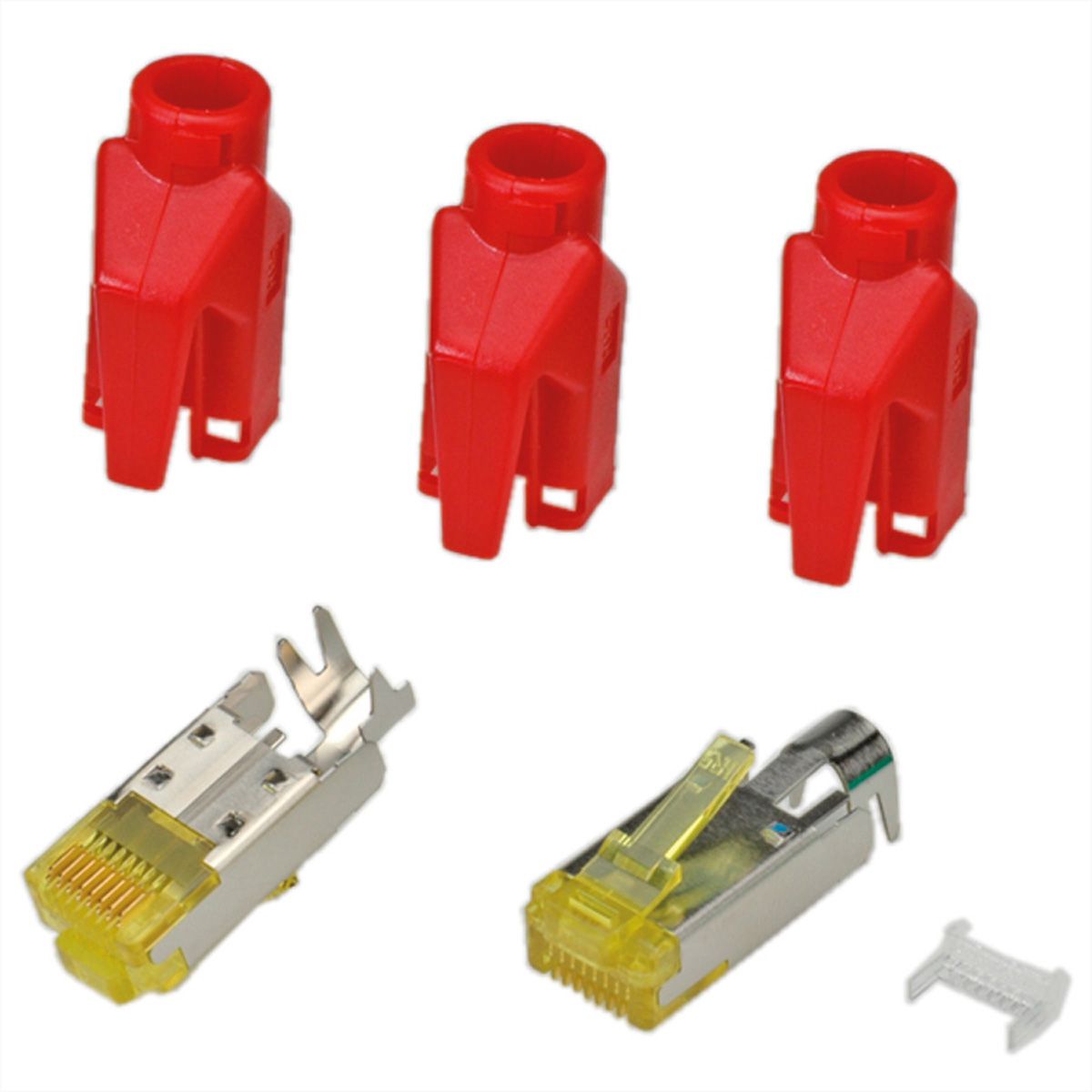 Connecteur HiRose TM31 blindé, manchon rouge, 50 pièces