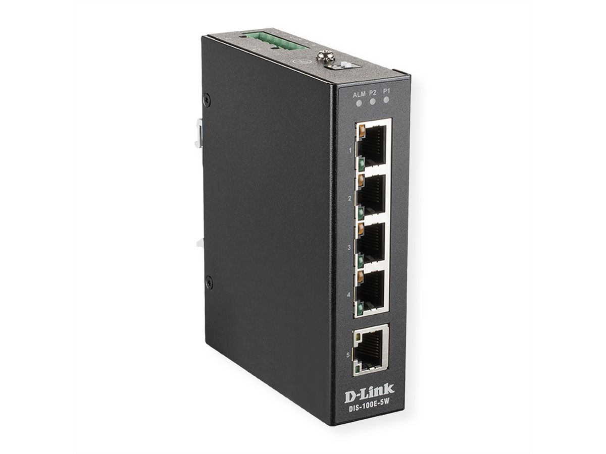 D-Link DIS-100E-5W commutateur réseau Non-géré L2 Fast Ethernet (10/100) Noir