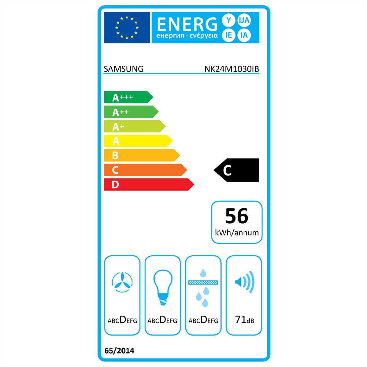 Samsung Dunstabzug NK24M1030IB/UR, 60cm