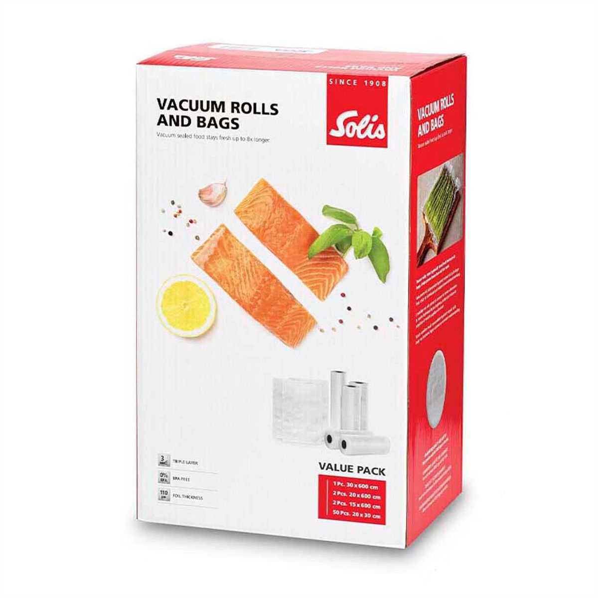 Solis film et sac pour mise sous vide Value Pack