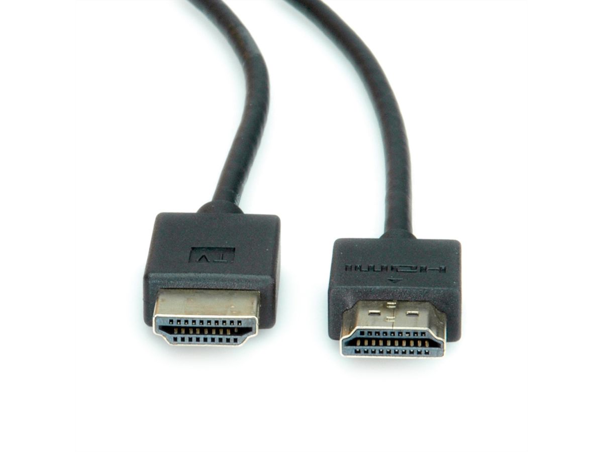 ROLINE Câble HDMI Ultra HD avec Ethernet, 4K, actif, M/M, noir, 5 m