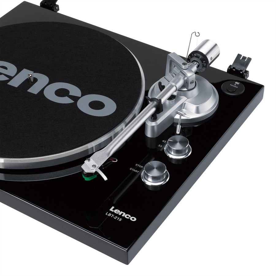 Lenco Plattenspieler LBT-215BK, MP3-Direktencoding, USB, 33U/min&45U/min