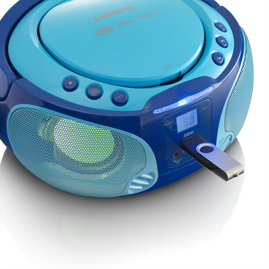 Lenco CD-Player SCD-650, Blau, Lichteffekt