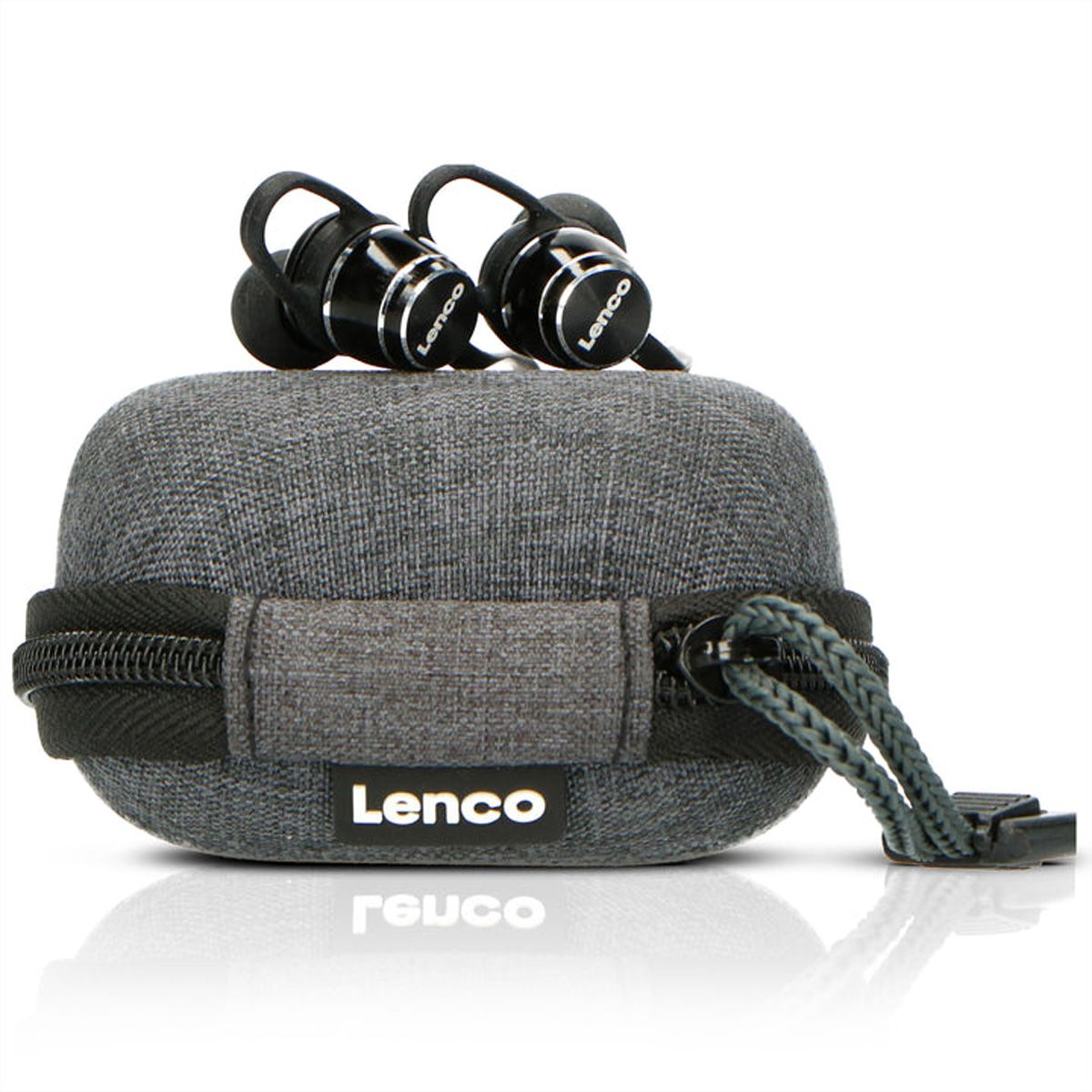 Lenco Casque Bluetooth EPB-160BK, noir,IPX4, avec étui de chargement