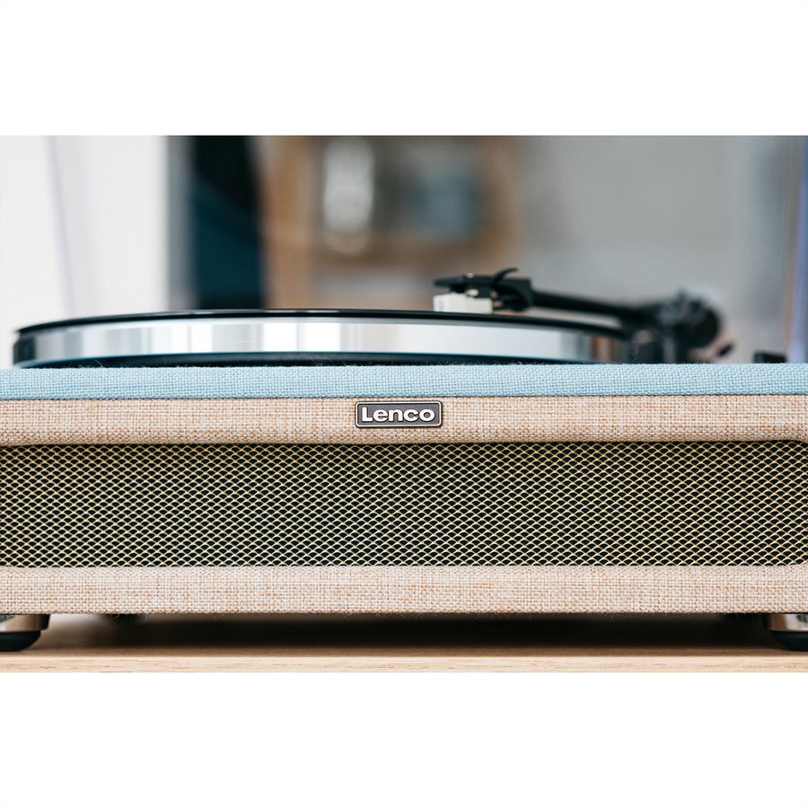 Platine vinyle Lenco LS-440, Bleu/beige