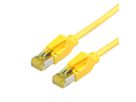 Cordon DRAKA Cat.6A (Classe EA) UC900 / HIROSE TM31, jaune, 1 m