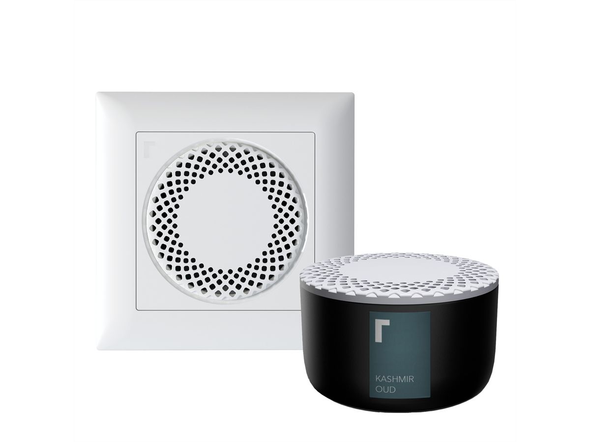 Revoltab Diffuseur de parfum Set Hide, blanc, avec capsule Kashmir Oud