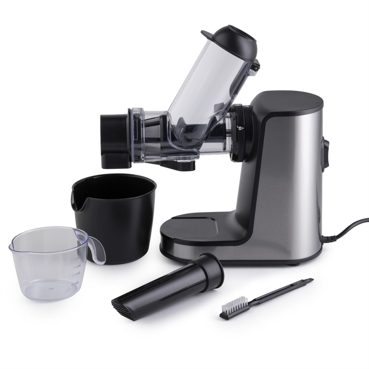 Gorenje Slow Juicer JC200BE, 200W, schwarz/silber