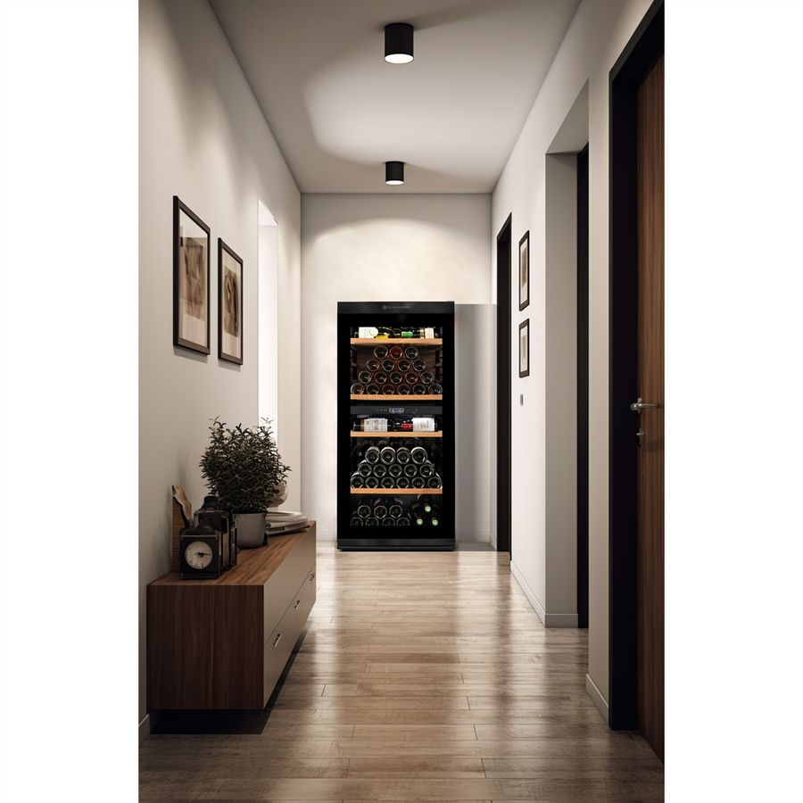 Climadiff Armoire à vin MILLESIME140DB, Autonome, 2 zones, 138 bouteilles