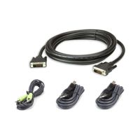 ATEN 2L-7D03UDX4 Kit de câbles KVM sécurisé DVI-D Dual Link USB