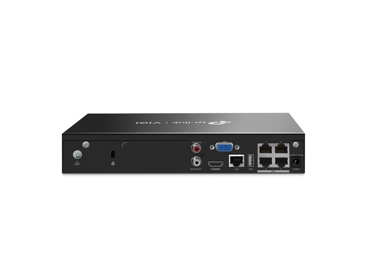 TP-Link NVR1004H-4P NVR Enregistreur vidéo en réseau 4-CH, 4x PoE