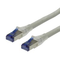 Cordon ROLINE Cat.6A (Classe EA) S/FTP (PiMF) solide, gris, 30 m