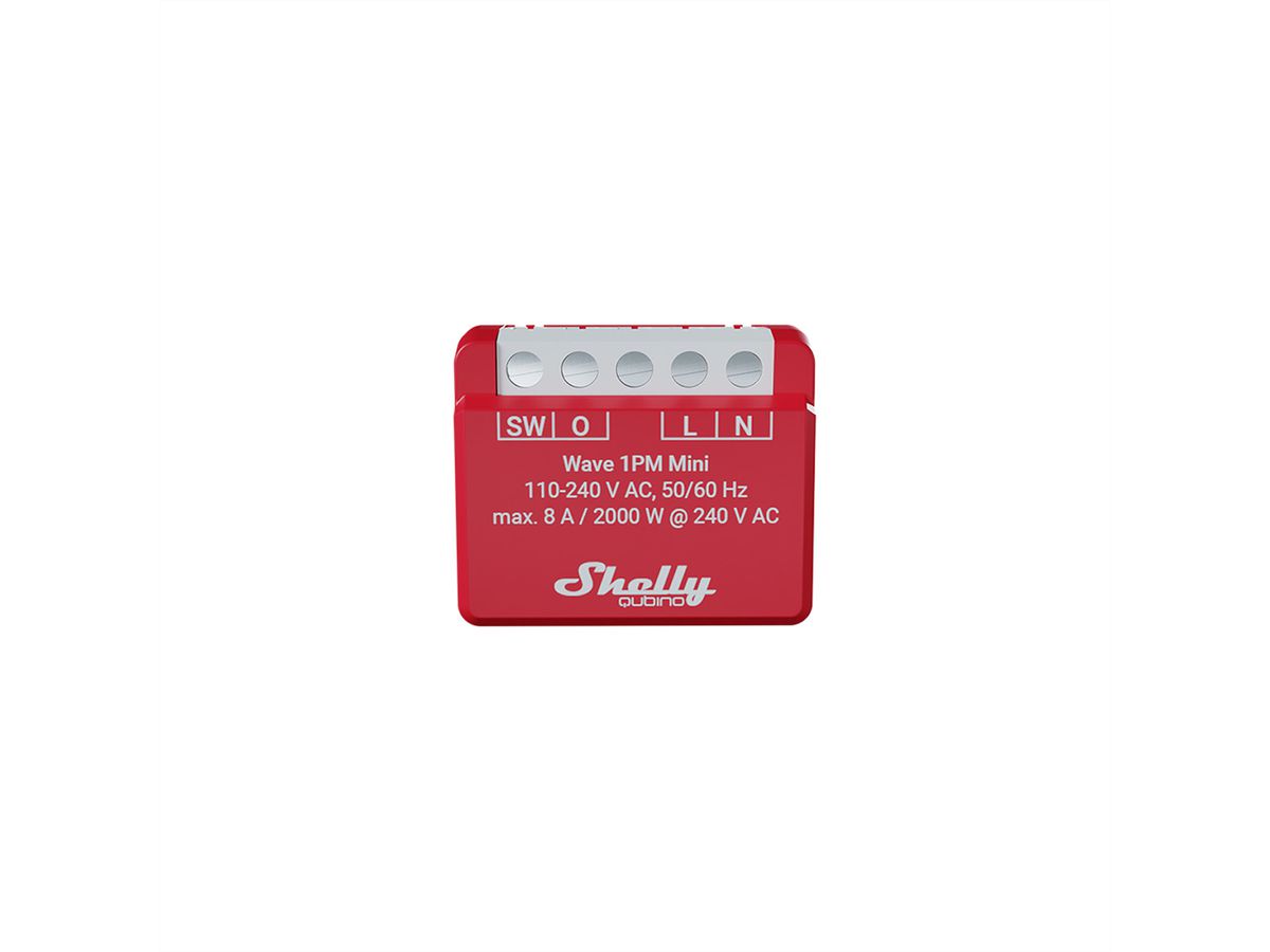 Shelly  Actionneur de commutation Qubino Wave 1PM Mini