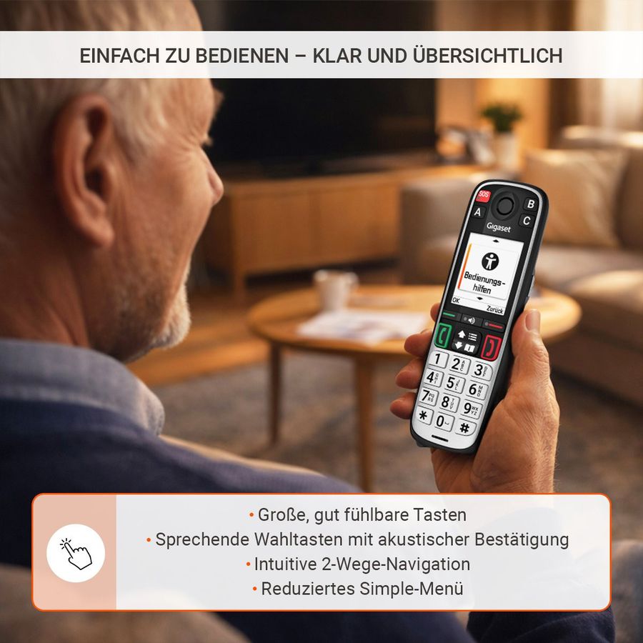 Gigaset Festnetztelefon Easy 500A