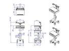 ROLINE Support sur roues PC / LCD réglable en hauteur