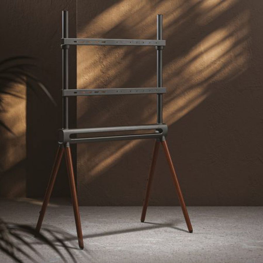 Hagor Standsystem Elia Studio Shine Wood, freistehendes Standsystem, schwarz / grau