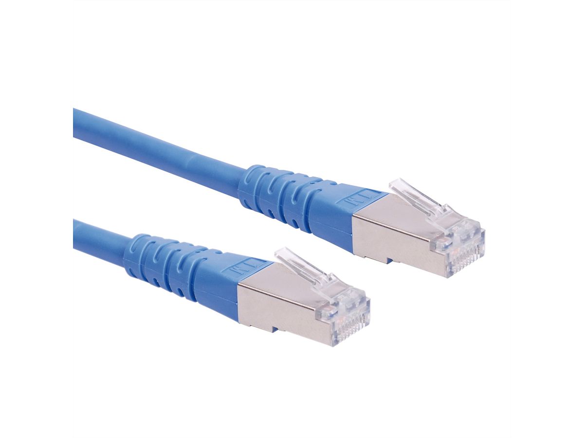 Cordon ROLINE Cat.6 (Classe E) S/FTP (PiMF), bleu, 20 m