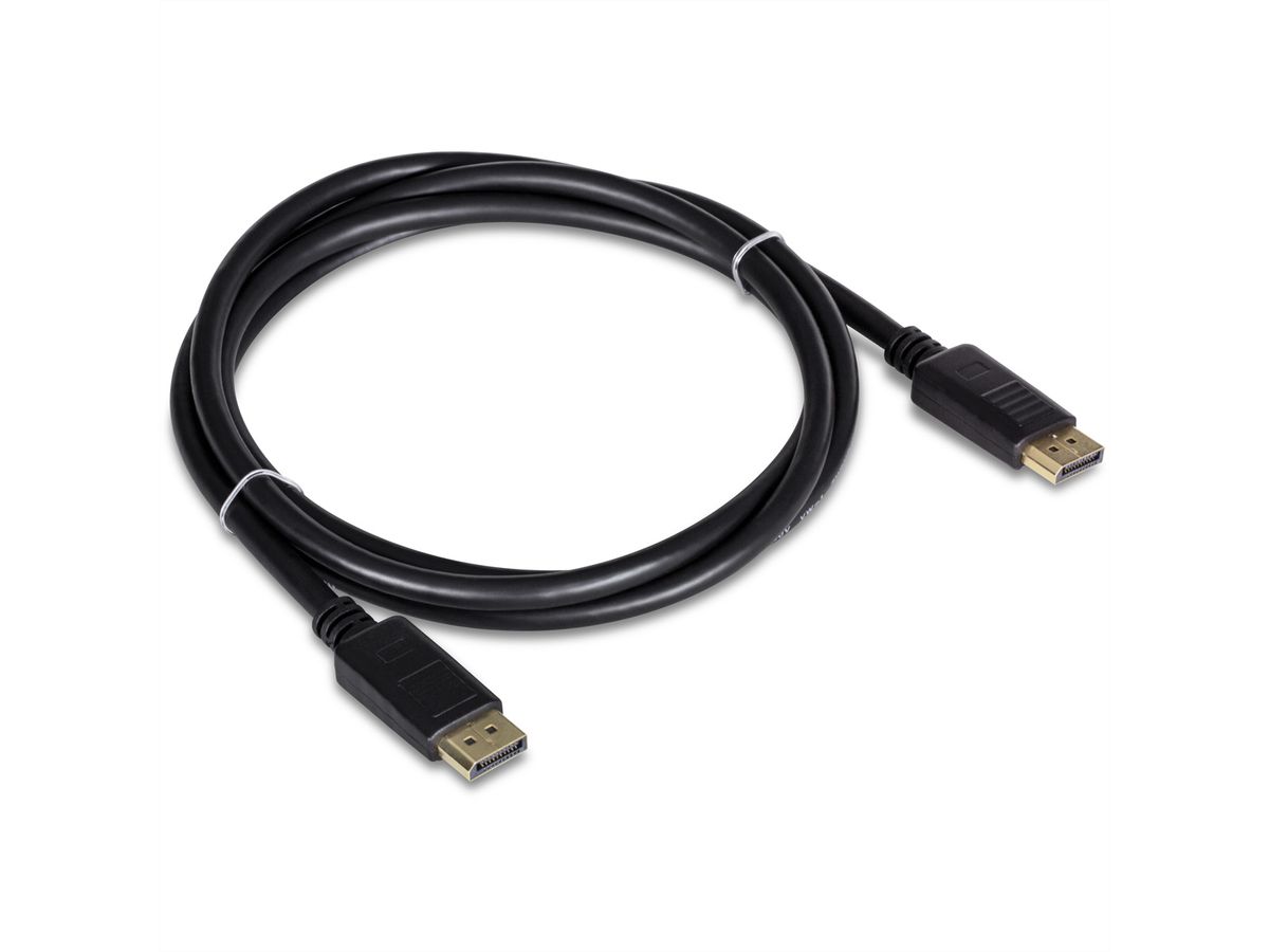 TRENDnet TK-DP06/2 DisplayPort 1.2 Kabel, 2er Pack, schwarz, 1,8 m