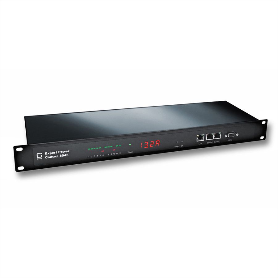 GUDE 8045-2 Expert Power Control  NET 12x C13, IEC-Lock, mesure par port, 2 ports capteurs