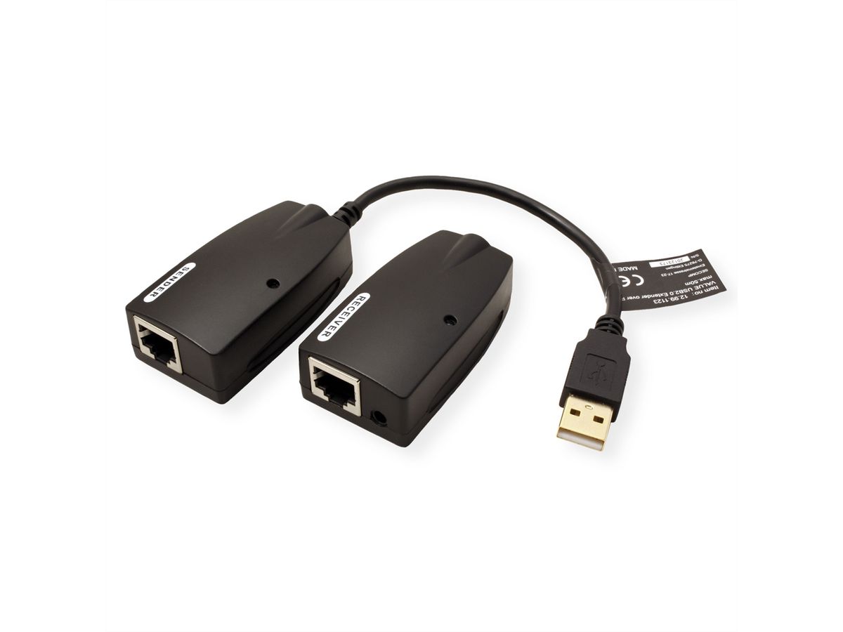 VALUE Rallonge USB 2.0 à partir de RJ45, max. 50m