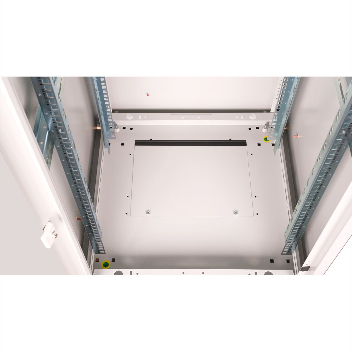 ROLINE 19-Zoll Netzwerkschrank Basic 26 HE, 600x600 BxT Glastür grau