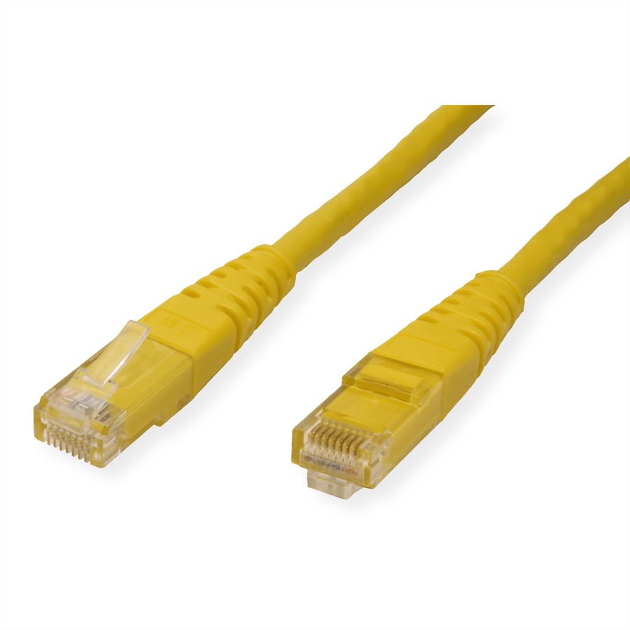 Cordon ROLINE Cat.6 (Classe E) UTP, jaune, 2 m