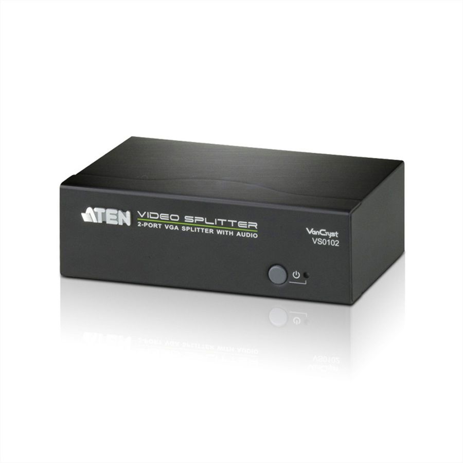 ATEN VS0102 Splitter Vidéo, 450MHz, Audio, RS232, 2 écrans