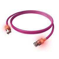 Cordon EasyLan DualBoot® LED Cat.6A (Classe EA) S/FTP, LSOH, violet, 0,5 m