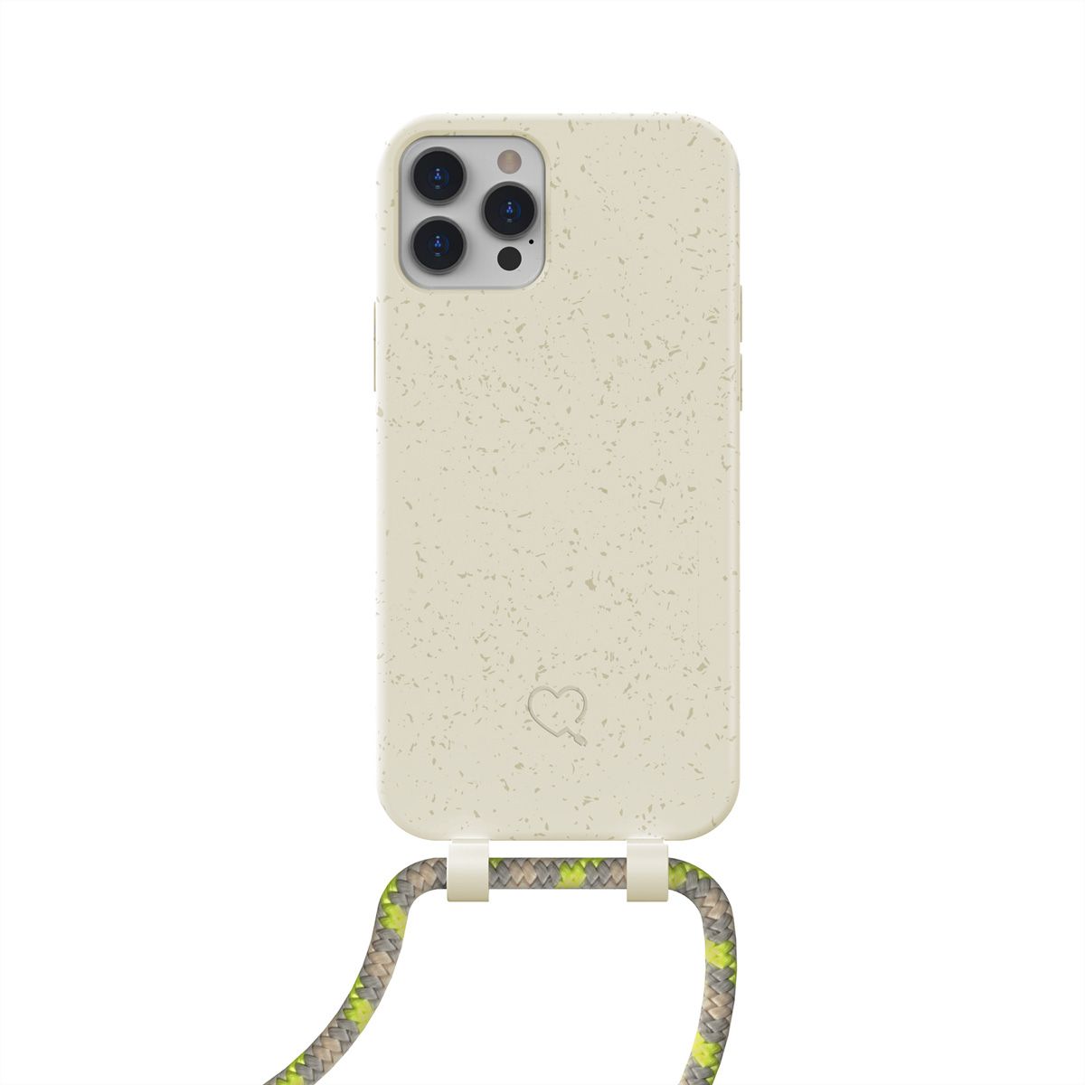 Lotta Power SoftCase Handy-Kette iPhone 12/12 Pro Beige/Sandstone,organic