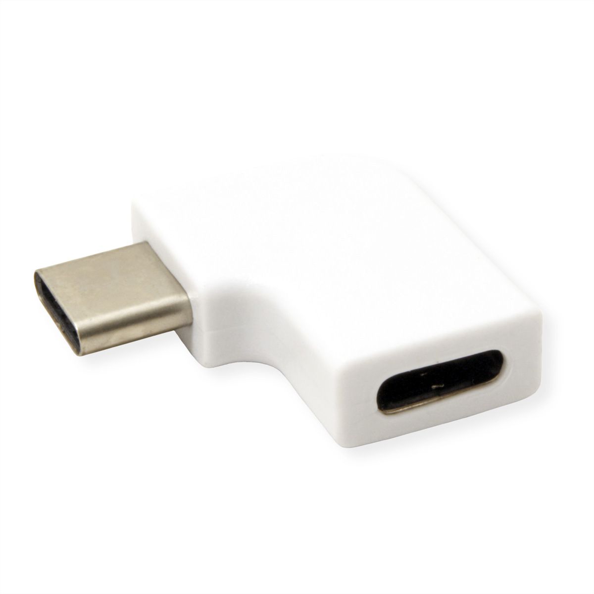 ROLINE Adaptateur USB 3.2 Gen 2, USB Type C - C, M/F, 90°, blanc