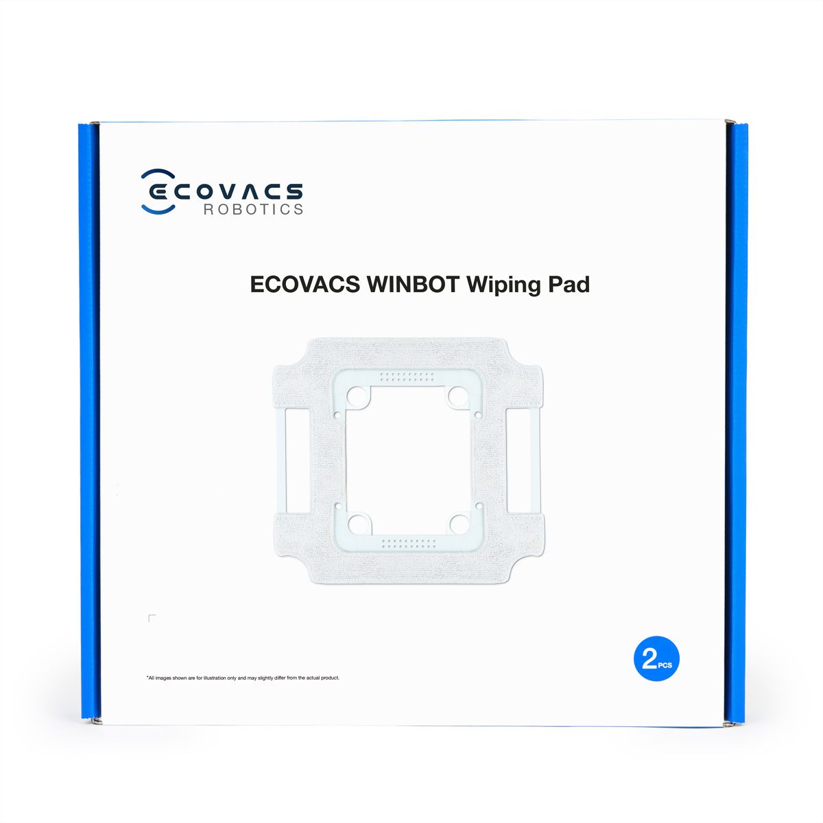 Ecovacs Reinigungstücher mit Halterung 2 Stk., zu Winbot W3 OMNI