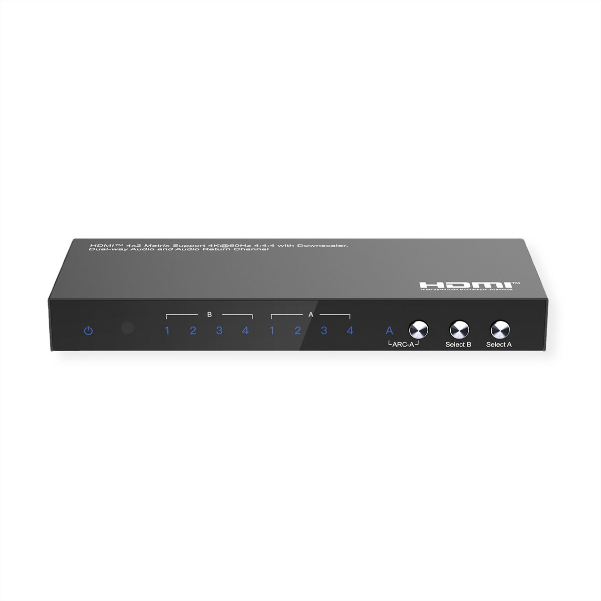 VALUE 4K HDMI Matrix Switch, 4 x 2, mit Fernbedienung