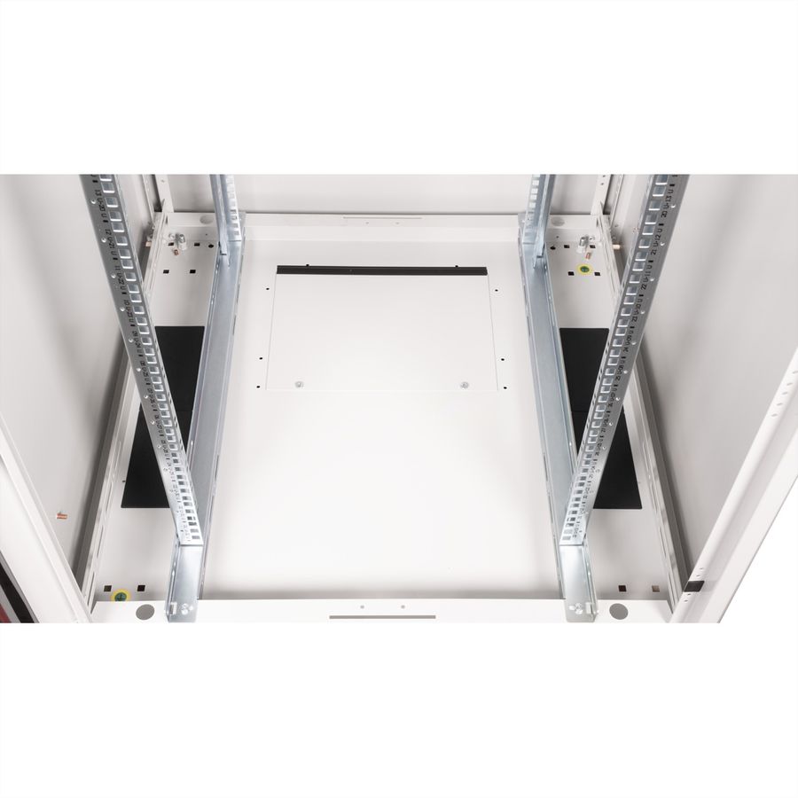 ROLINE 19-Zoll Netzwerkschrank Basic 32 HE, 800x800 BxT Glastür grau