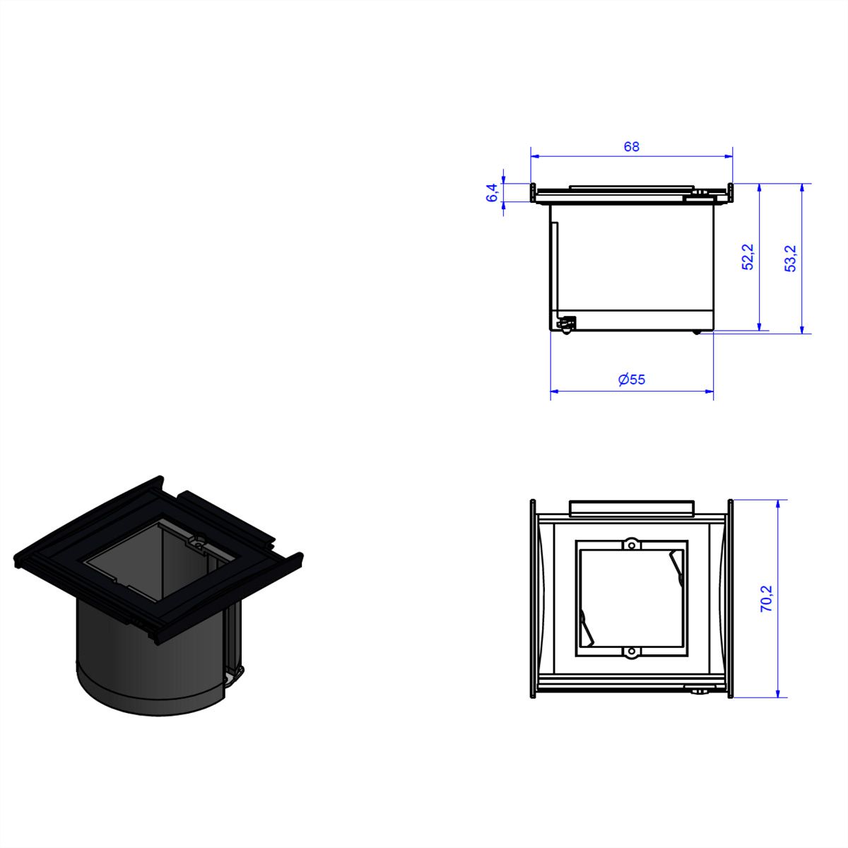 BACHMANN KAPSA XX-Small 1x ABD, für 1x Datenmodul
