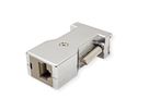 ROLINE Adaptateur DB9 femelle-RJ45 femelle 8P / 8C 8 fils, argent