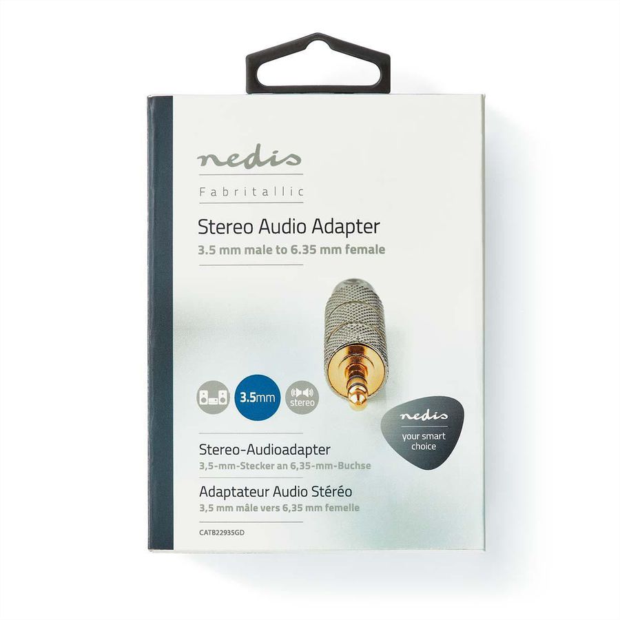 Nedis Stereo-Audio-Adapter 3.5mm ST zu 6.35mm BU