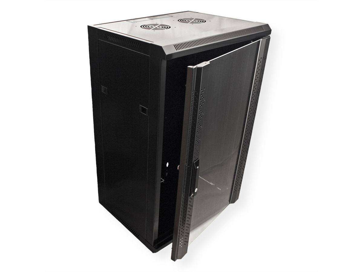 VALUE Armoire murale 18 UH (HxLxP) 901x570x450mm , noir