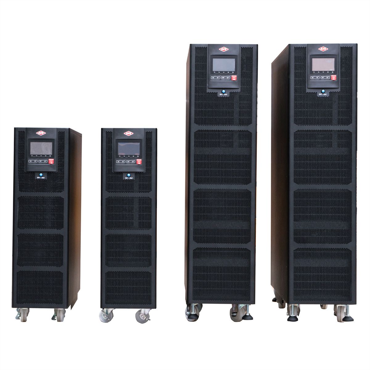 AEC IST7 40kVA - Online Tower USV –  160x 9Ah Batterien – 8 Min. Autonomie bei 100% Last, mit internen Batterien – 80x 9Ah LL & externer Batterieschrank BB4 mit 80x 9Ah LL