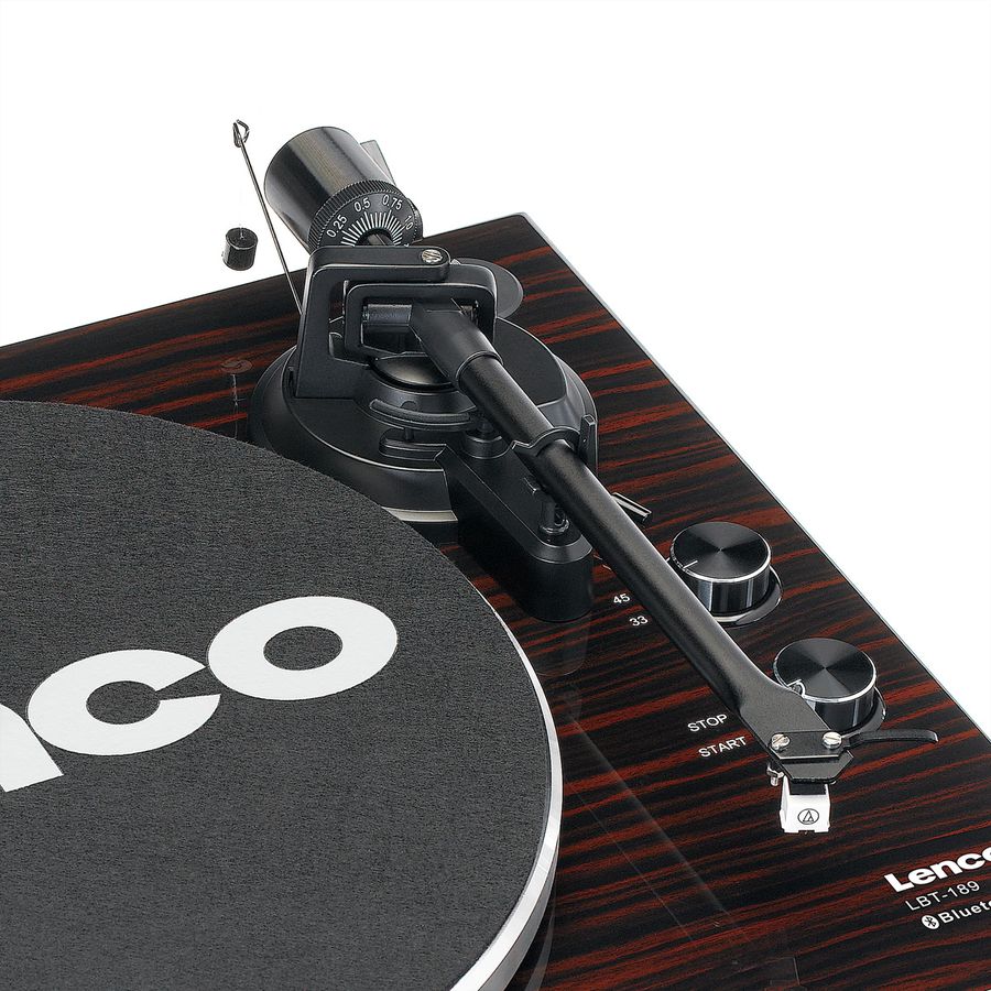 Lenco Platine vinyle LBT-189WA , noir / marron